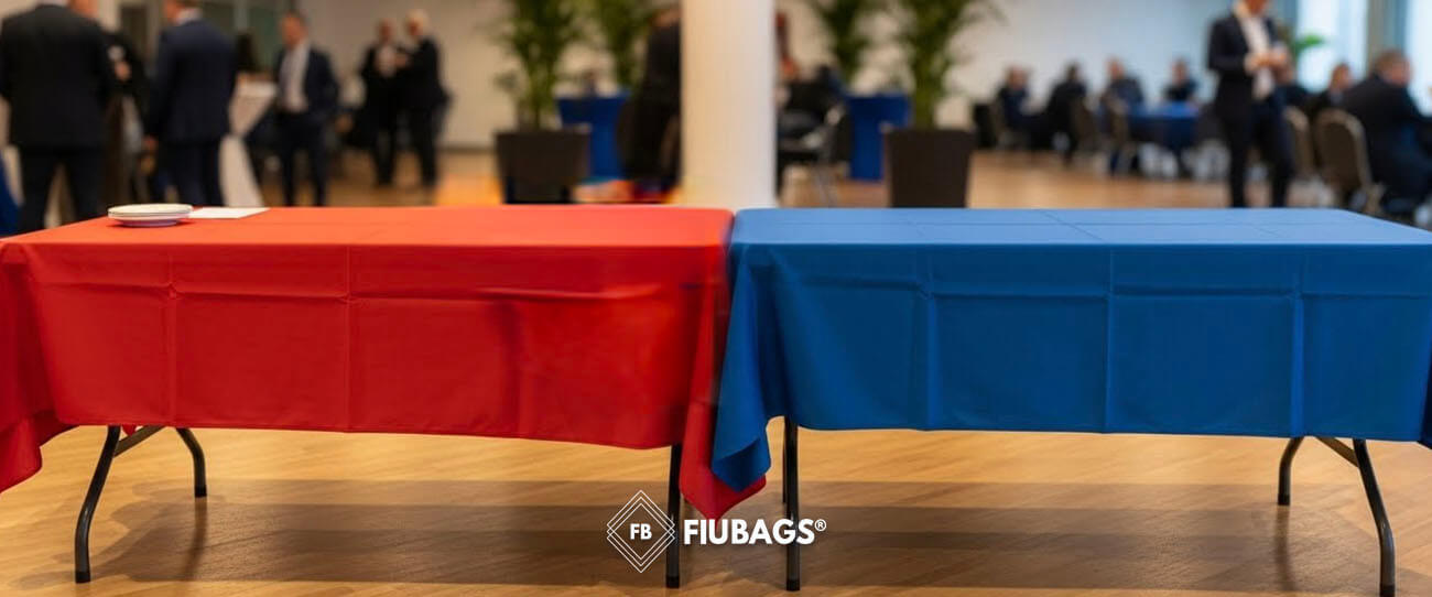 Manteles Rojos y Azules