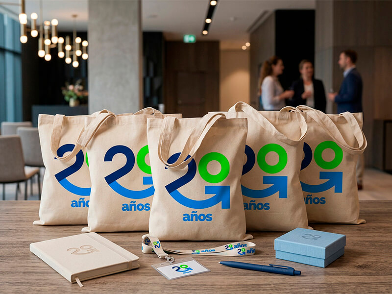 Bolsas personalizadas para aniversario 20 años