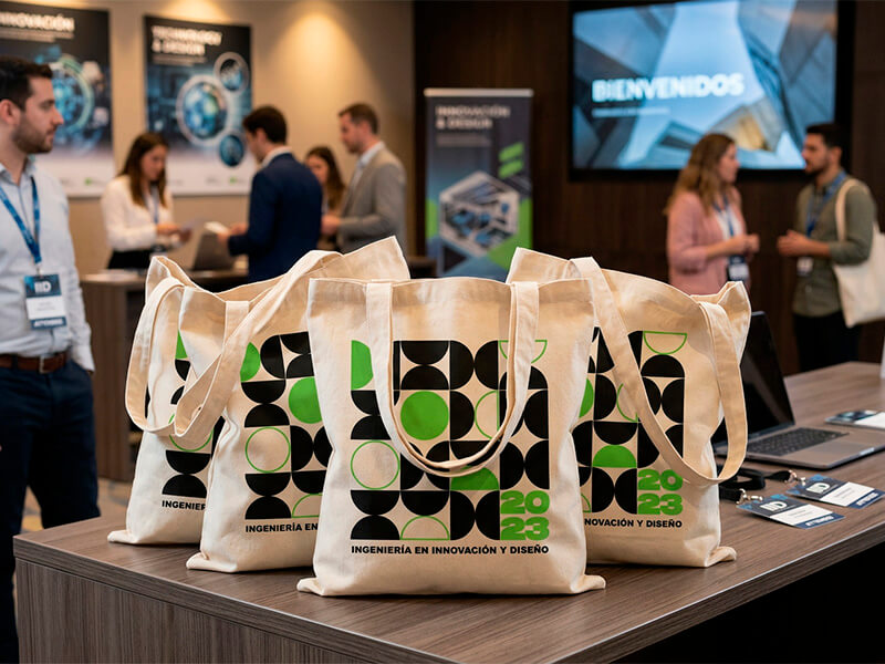 Bolsas personalizadas para congreso de Ingeniería en Innovación y Diseño