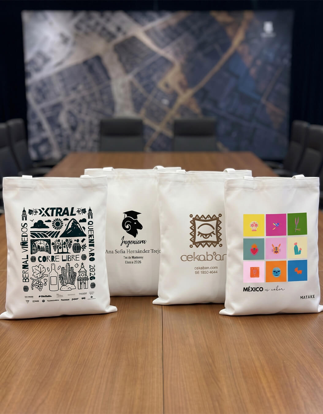 Bolsa de gabardina personalizada Fiubags