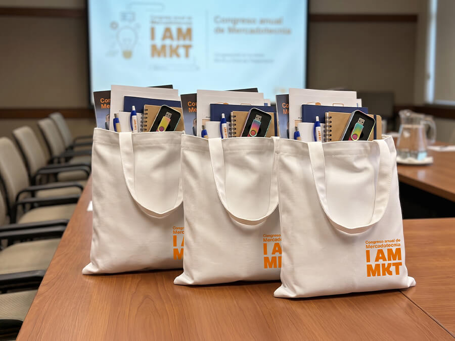 Bolsas de gabardina para eventos y congresos