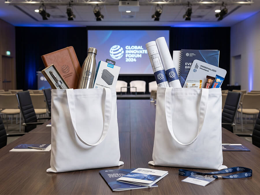 Bolsas de gabardina para regalos corporativos