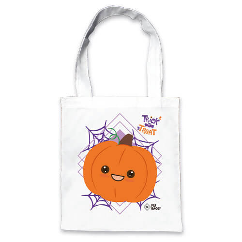 Bolsa de tela de Halloween con diseño de calabaza