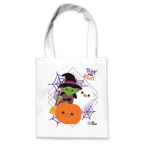 Bolsa de tela de Halloween con diseño de muñecos