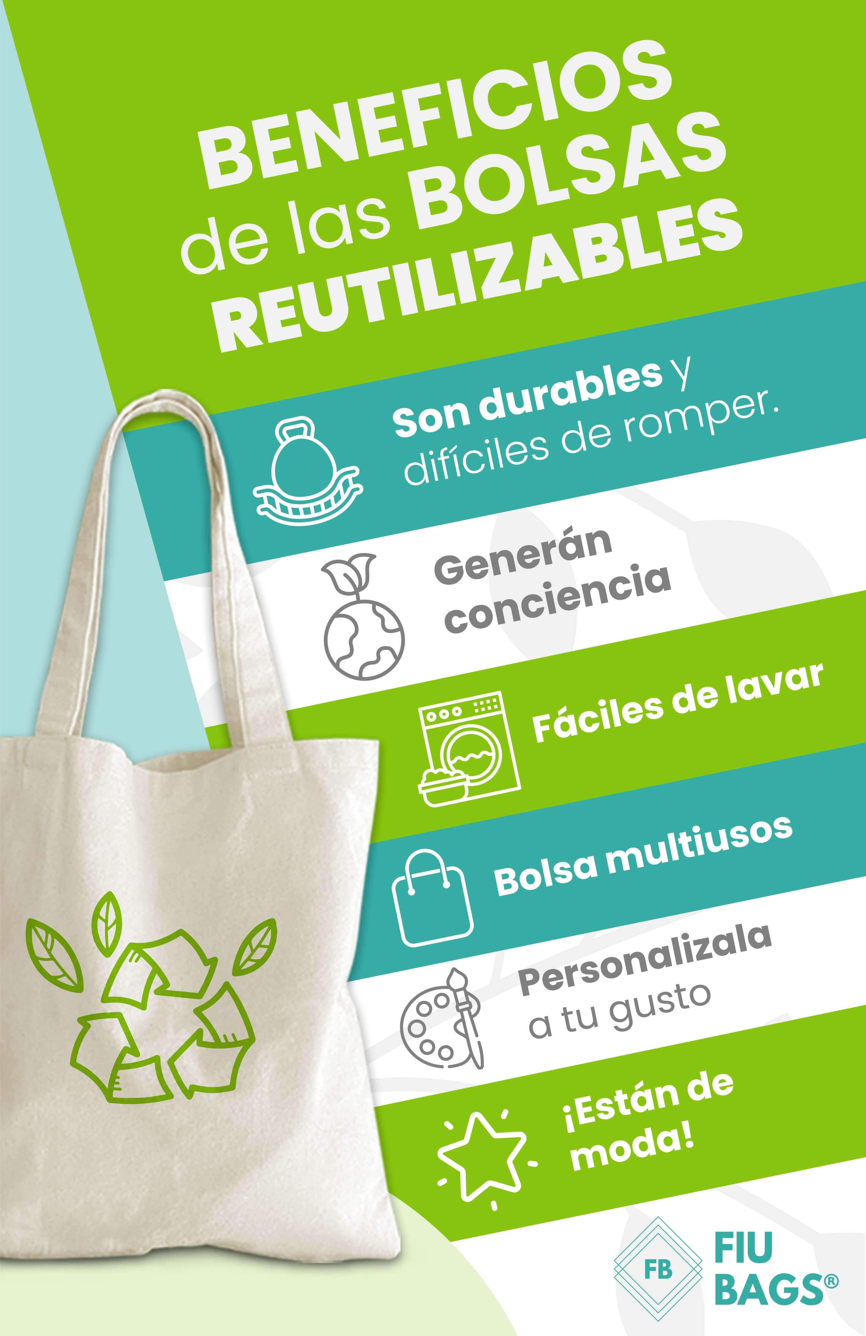 infografia bolsas reutilizables