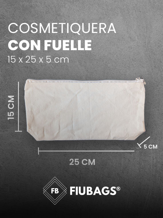 cosmetiquera con fuelle fiubags