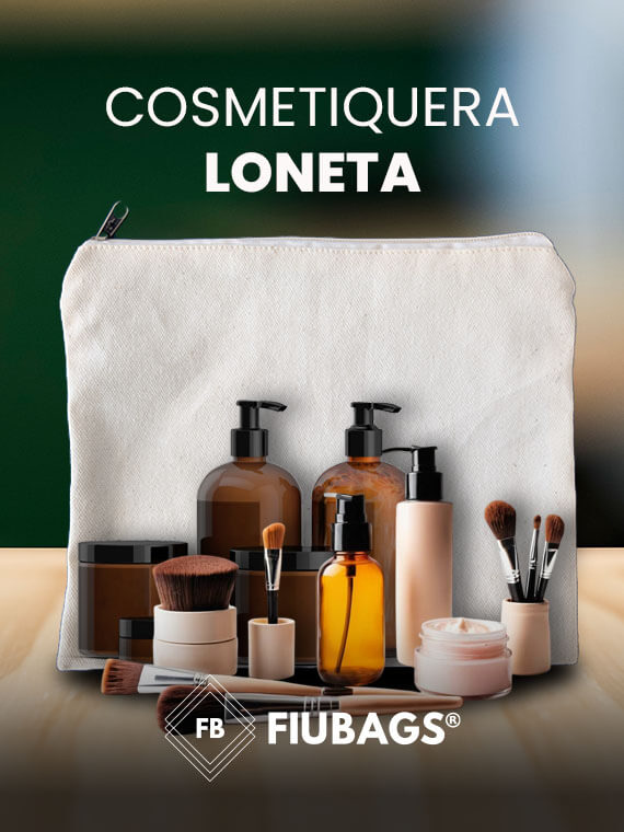 cosmetiquera loneta fiubags
