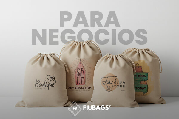 Costalitos con logo para negocio