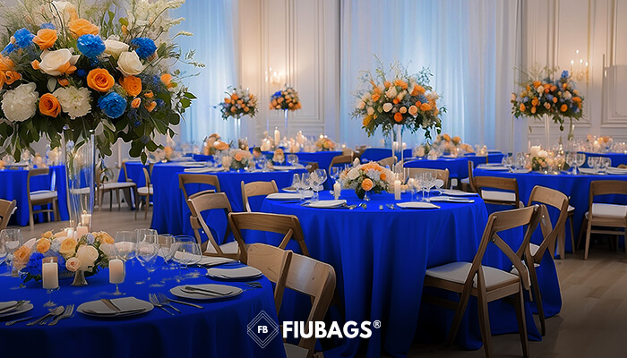 Manteles Para Boda Color Azul Rey