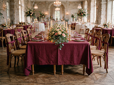 Mantel para boda elegante