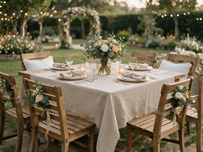 Mantel para boda romántica