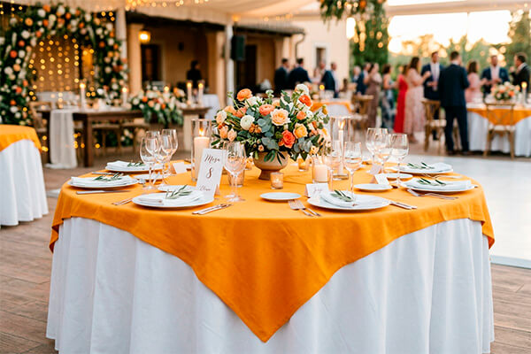 Mantelería profesional para eventos