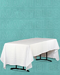 Mantel blanco para mesa