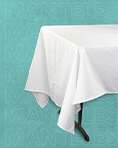 Mesa mantel blanco fiubags