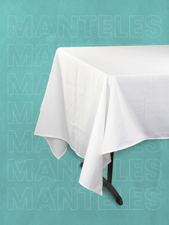 Mesa mantel blanco fiubags