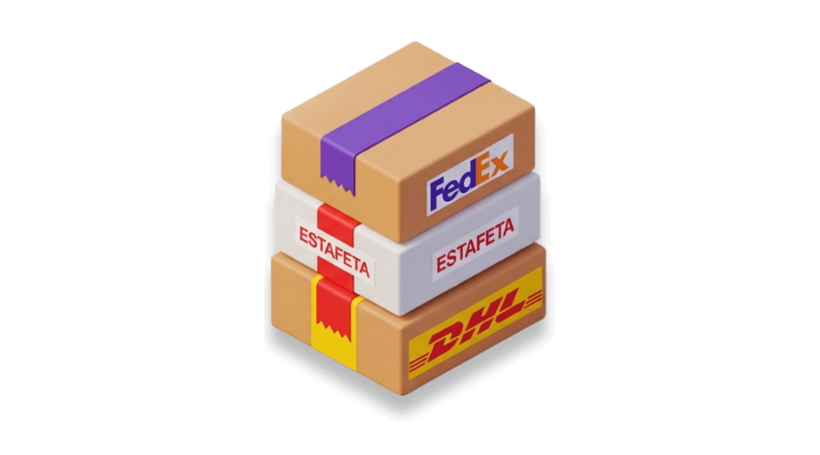Paqueterías: FedEx, Estafeta y DHL