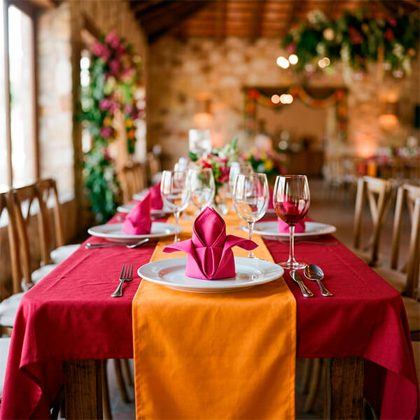 Servilletas de tela para boda mexicana