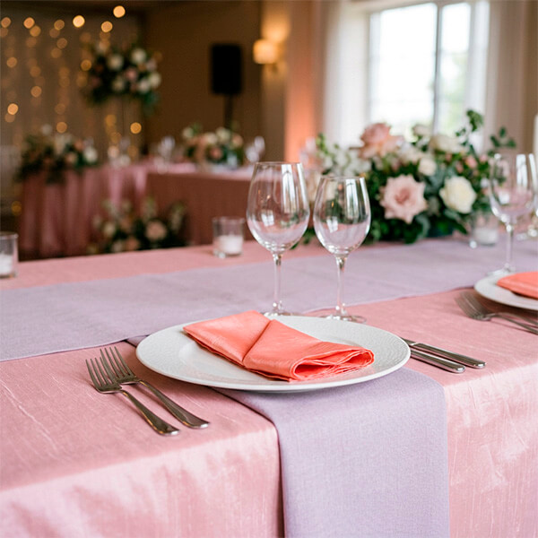 Servilletas de tela para boda romántica