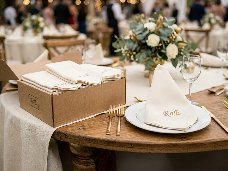 Servilletas personalizadas para boda