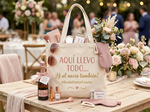 Bolsas personalizadas para despedida de soltera