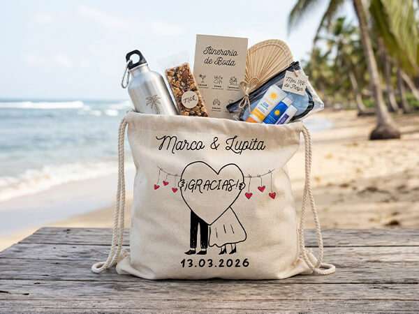 Welcome Bags Para Bodas destino personalizadas