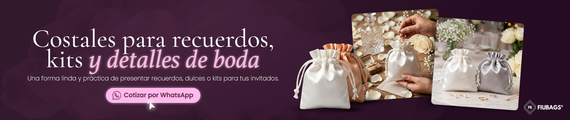 Otros clientes buscan costales para bodas — contáctanos en WhatsApp